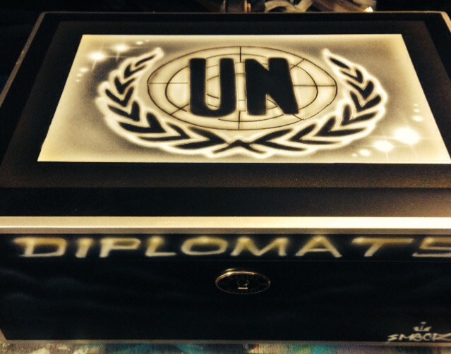 6 DM Custom Airbrushed Humidor for Hip Hop Artist Cam'ron